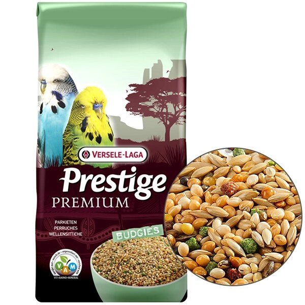 Versele-Laga Prestige Premium Вudgies Верселя-лага ПРЕСТИЖ ПРЕМІУМ папужок повнораціонний корм для хвилястих папуг від компанії MY PET - фото 1