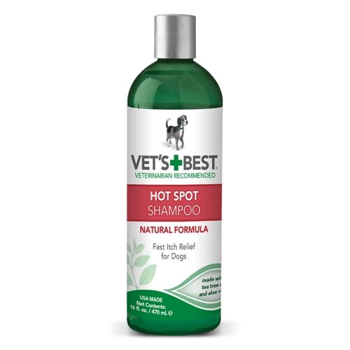 Vet's+Best Hot Spot Shampoo  Шампунь для устранения раздражений, воспалений и зуда 470мл від компанії MY PET - фото 1