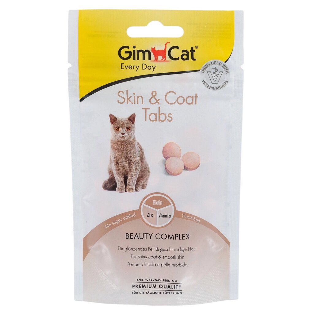 Вітаміни GimCat для котів, Every Day Skin&Coat для здорової шкіри та шерсті, 40 г від компанії MY PET - фото 1