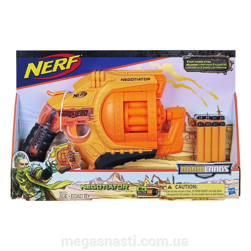 Бластер Nerf Doomlands 2169 Negotiator Blaster, Hasbro від компанії MEGASNASTI - фото 1