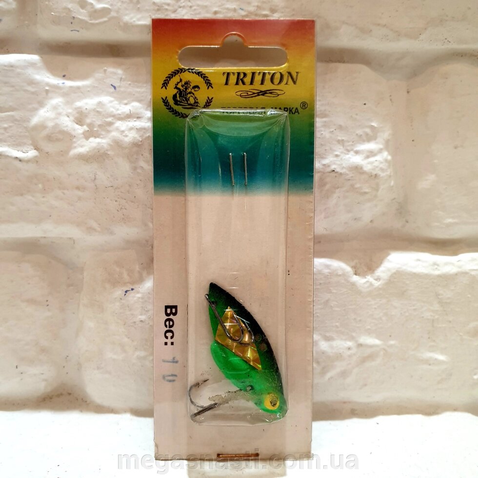 Блесна Triton Цикада 10гр (Green 01) від компанії MEGASNASTI - фото 1