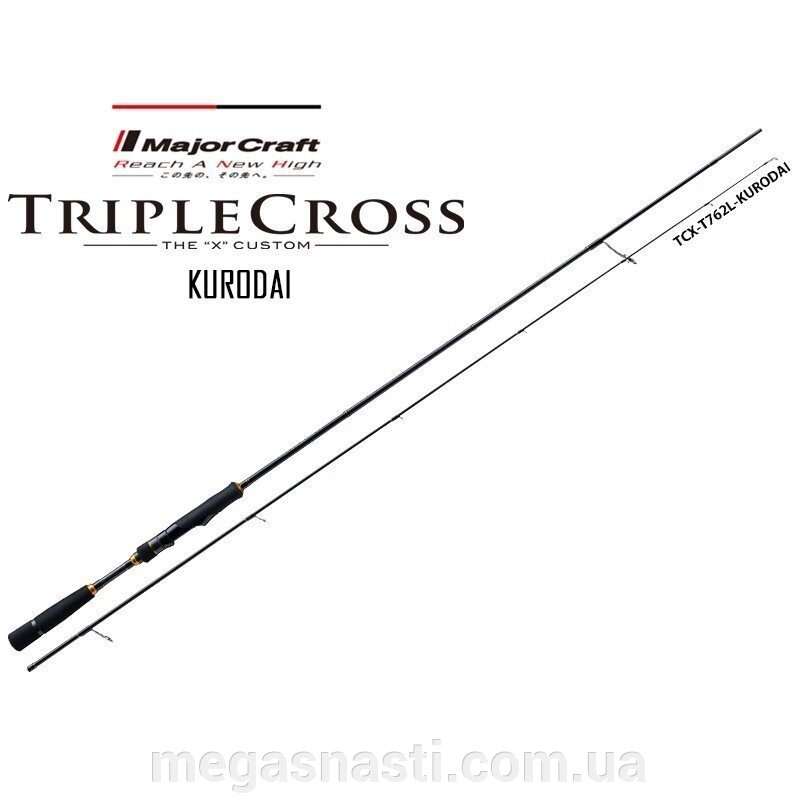 Cпіннінг Major Craft Triple Cross Ajing TCX-T682AJI 2.04м (0.6-10гр) від компанії MEGASNASTI - фото 1