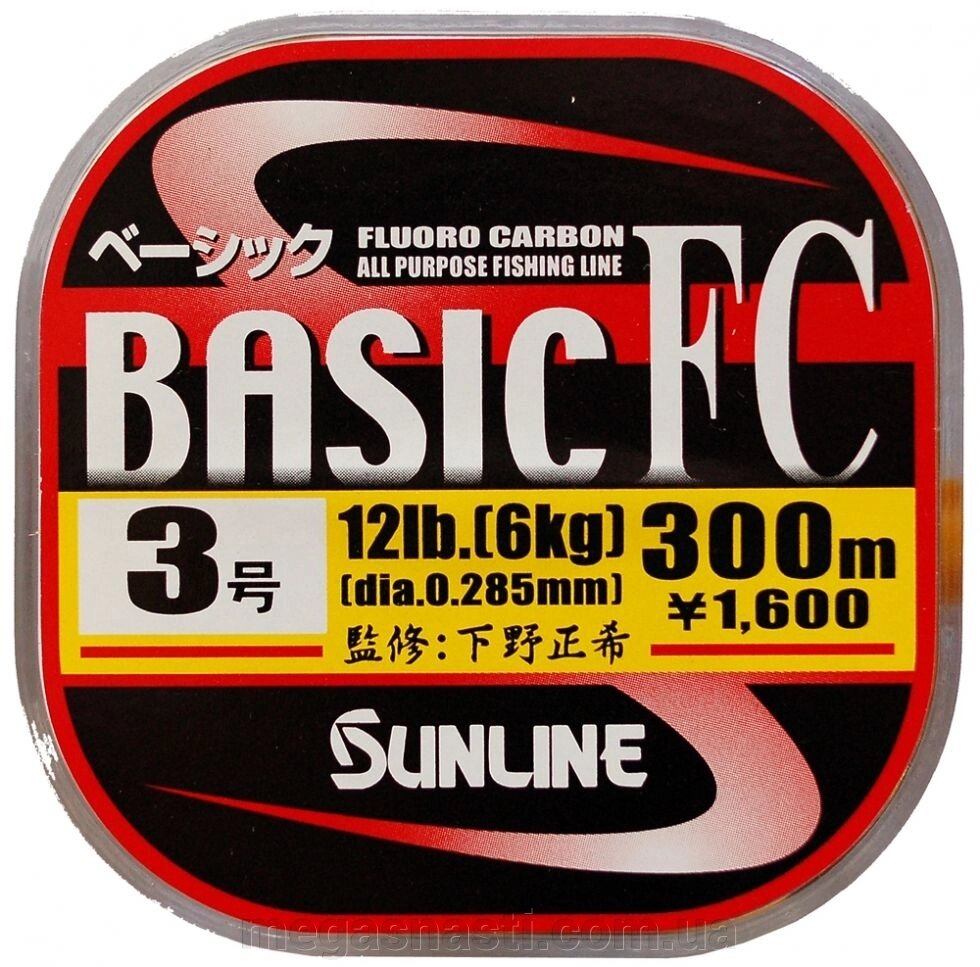 Флюорокарбон Sunline Basic FC 300м # 3 / 0.285мм 12LB від компанії MEGASNASTI - фото 1