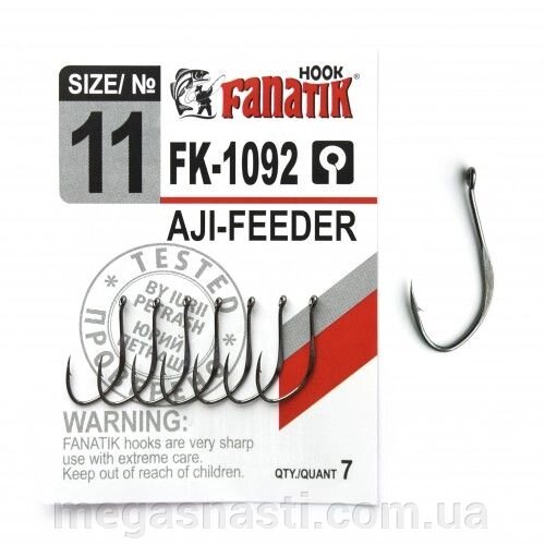 Гачок одинарний Fanatik AJI-FEEDER FK-1092 №11 (7шт) від компанії MEGASNASTI - фото 1