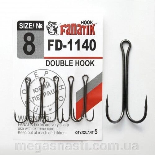 Гачок подвійний Fanatik DOUBLE HOOK FD-1140 №7 (5шт) від компанії MEGASNASTI - фото 1