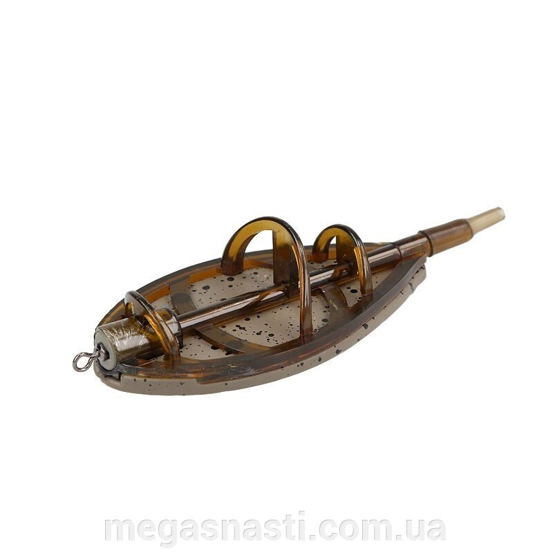 Годівниця Golden Catch Flat Method Feeder In Line L 80гр від компанії MEGASNASTI - фото 1