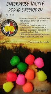 Штучна насадка Enterprise Tackle Pop Up Sweetcorn Mixed Fluoro
