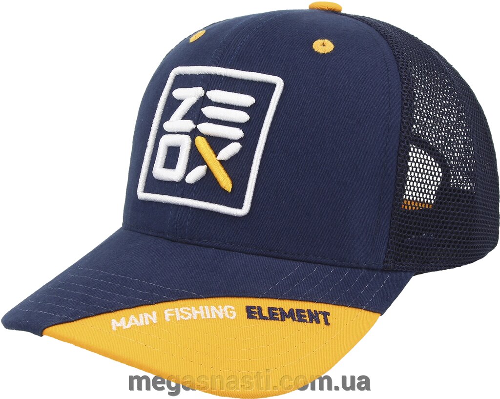 Кепка Zeox Trucker синя (з сіткою) від компанії MEGASNASTI - фото 1