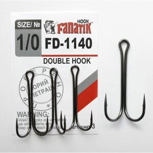 Гачок подвійний fanatik double HOOK FD-1140 №1 / 0 (3шт)