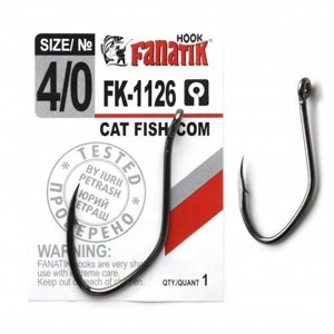 Гачок одинарний fanatik CAT FISH / сом FK-1126 №4 / 0 (1шт)