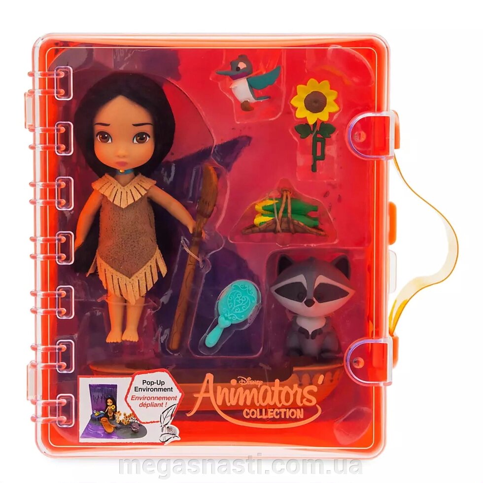 Кукла Disney Покахонтас міні аніматор новинка 2019 (Disney Animators" Collection Pocahontas Mini Doll Playset), Disney від компанії MEGASNASTI - фото 1