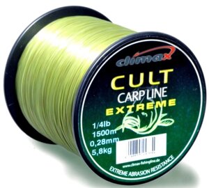 Волосінь Climax CULT Carp Line Extreme 1500м 0,28мм