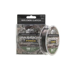 Волосінь Golden Catch Passion Power 100м 0.261мм Real Camo