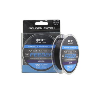 Волосінь Golden Catch Verte-X Feeder 150м 0.331мм Venom