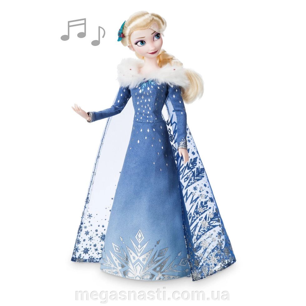 Лялька Ельза принцеса Дісней співає (Elsa Singing Doll - Frozen), Disney, новинка 2019 від компанії MEGASNASTI - фото 1
