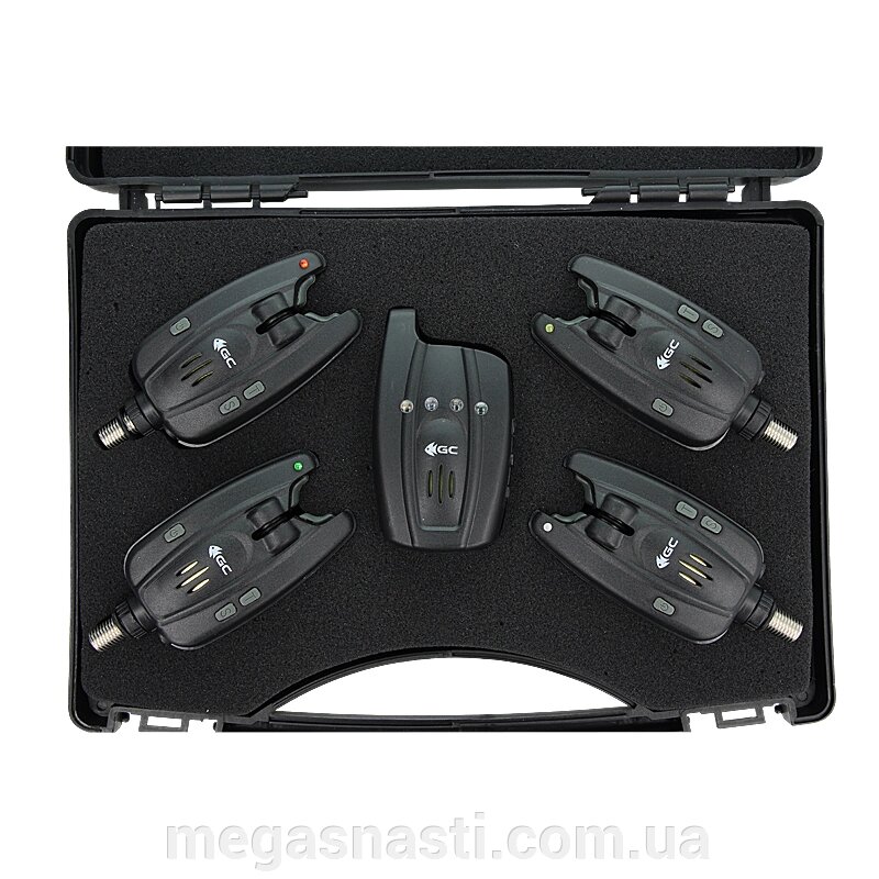 Набір сигналізаторів Golden Catch Bite Alarm Set SN45 (4+1) від компанії MEGASNASTI - фото 1
