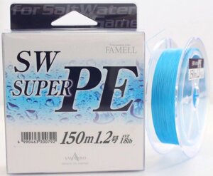Шнур Yamatoyo SW Super PE 150м 1.2 / 18lb