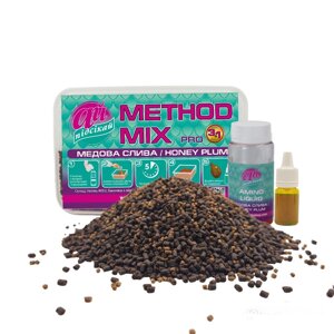 Прикормка Ай-Підсікай Pellets METHOD MIX PRO Медова Слива 2мм 400гр