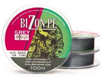 Шнур BratFishing Aborigen Bizon PE Grey 100м (серый)