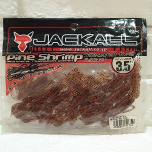Силікон Jackall Pine Shrimp 3.5" Ebimiso Red Flake (7шт)