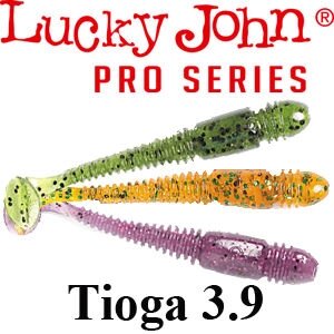 Силікон Lucky John Pro Series TIOGA 3.9 "(5шт)