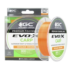 Волосінь GC Evo-X Carp 300м Sicilian 0.37мм Orange