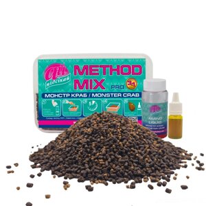 Прикормка Ай-Підсікай Pellets METHOD MIX PRO Монстр Краб 2мм 400гр