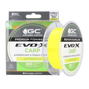 Волосінь Golden Catch Evo-X Carp 300м 0.331мм Lemoncello