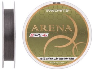 Шнур Favorite Arena PE 4x 100м (сіро-сталевий)