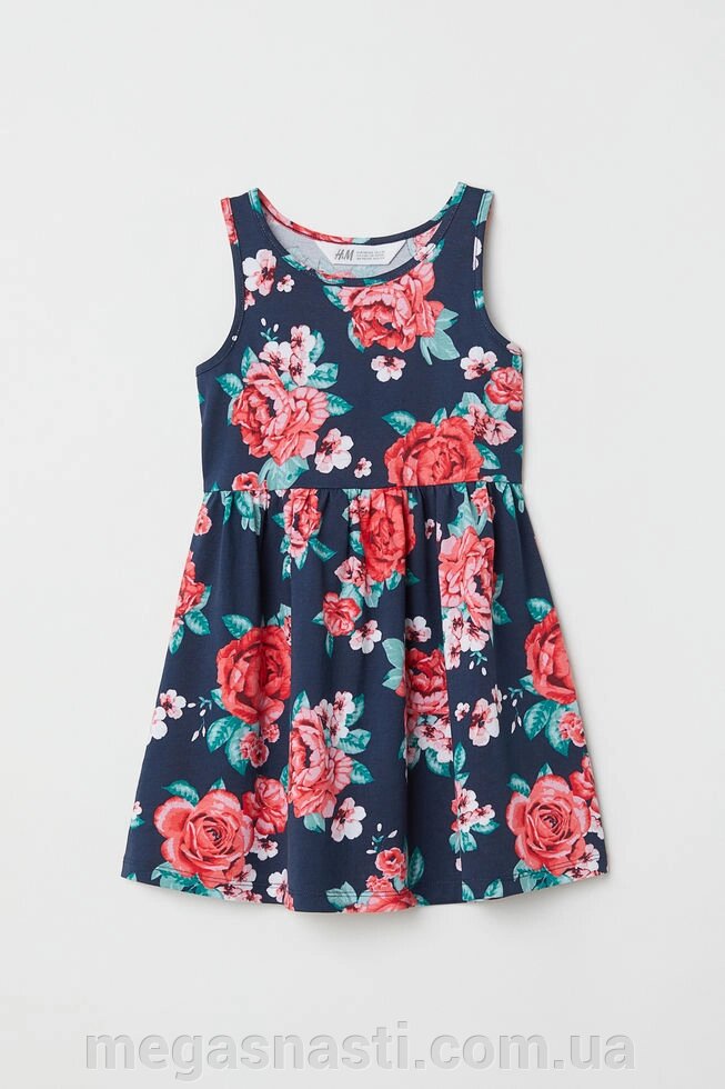 Дитячий сарафан сукня H&amp;M (троянди) Sleeveless jersey dress 4-6 років - порівняння