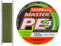 Шнур Select Master PE 150м (тёмно-зелёный)