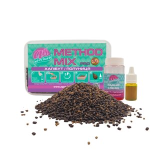 Прикормка Ай-Підсікай Pellets METHOD MIX PRO Халібут Полуниця 2мм 400гр