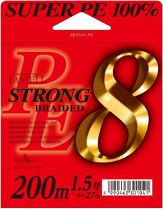Шнур Yamatoyo Super PE Strong 8 200м #0.6/12lb