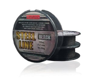 Шнур BratFishing Steel Line Black 125м (чорний)