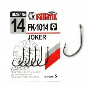 Гачок одинарний Fanatik JOKER FK-1014 №14 (5шт)