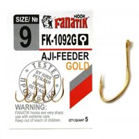 Крючок одинарный Fanatik AJI-FEEDER GOLD FK-1092G