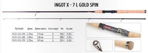 Спінінг Bratfishing Ingot X-7 L Gold Spin 2,7m (5-25g)