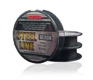 Шнур BratFishing Steel Line Black 125м 0,10мм