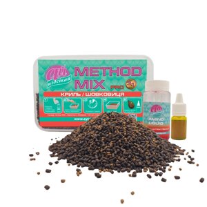 Прикормка Ай-Підсікай Pellets METHOD MIX PRO Криль Шовковиця 2мм 400гр