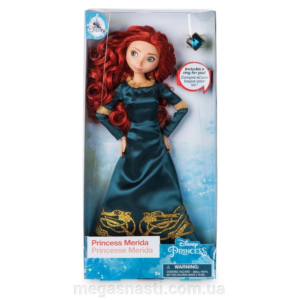 Принцеса Дісней Меріда з колечком (Merida Classic Doll with Ring) класична принцеса, Новинка 2019 р, Disney від компанії MEGASNASTI - фото 1