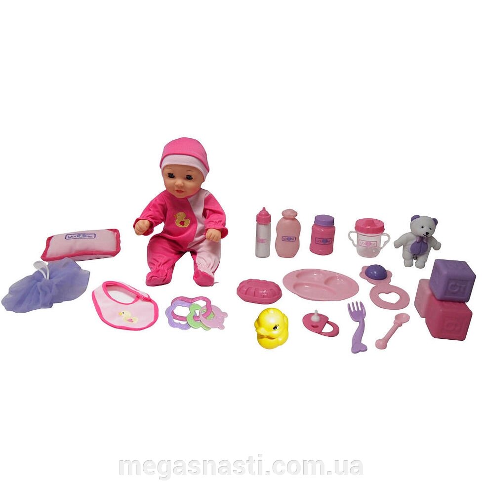 Пупс з безліччю аксесуарів (You & Me Baby Doll Starter Kit), 35 см від компанії MEGASNASTI - фото 1