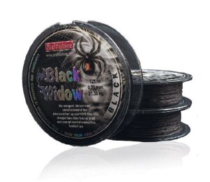 Шнур BratFishing Black Widow Black 125м 0,08 мм