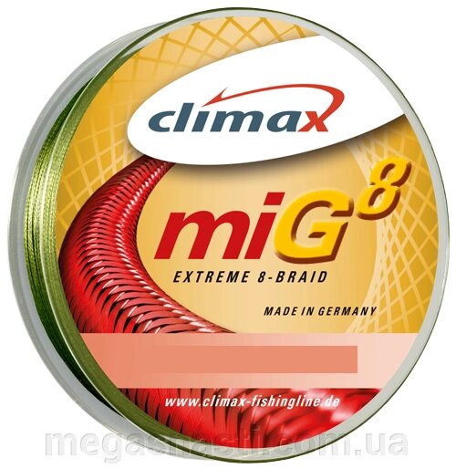 Шнур Climax Mig Extreme 8 Braid Olive-Moss Green 135м 0,18 мм від компанії MEGASNASTI - фото 1