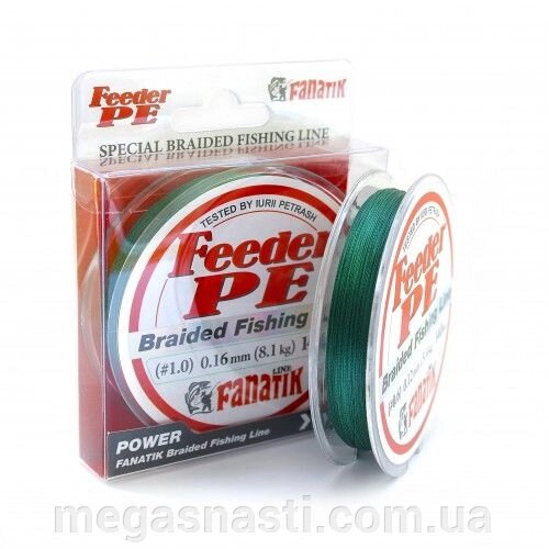Шнур Fanatik Feeder PE X4 Green 140м #1.5/0.20мм 10.8кг від компанії MEGASNASTI - фото 1