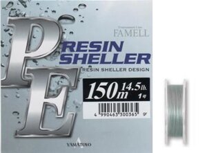 Шнур Yamatoyo PE Resin Sheller Сірий 150м 0.6/9lb