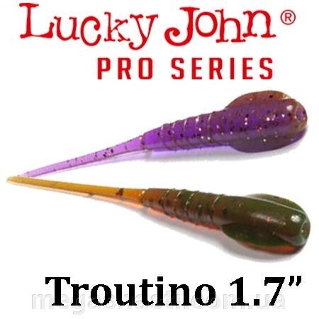 Силікон Lucky John Pro Series TROUTINO 1.7 "(12шт) від компанії MEGASNASTI - фото 1