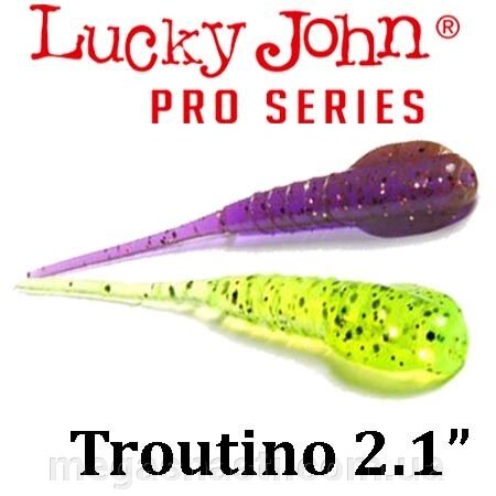 Силікон Lucky John Pro Series TROUTINO 2.1 "(10шт) від компанії MEGASNASTI - фото 1