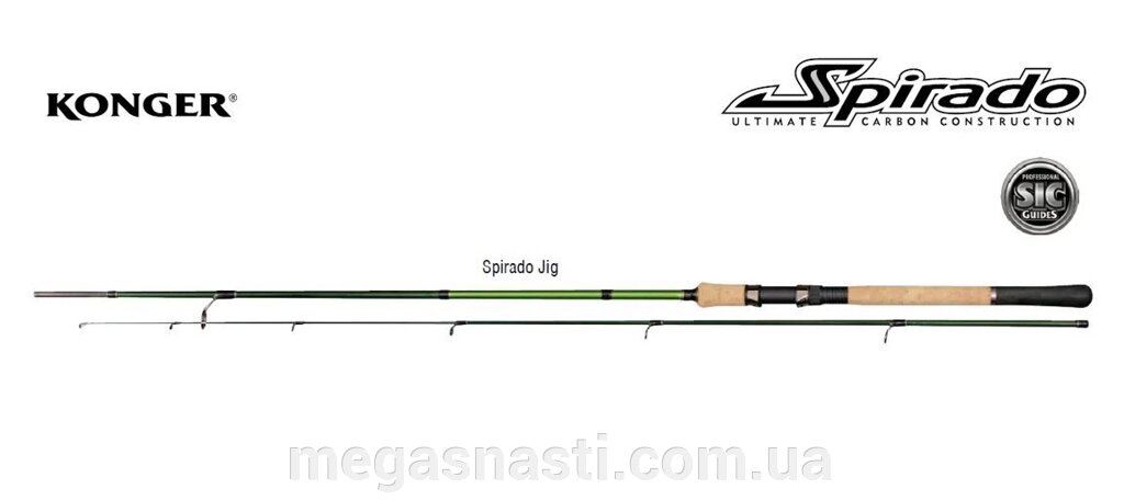 Спінінг Konger Spirado Jig 1,98м (5-24гр) від компанії MEGASNASTI - фото 1