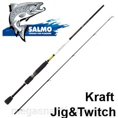 Спінінг Salmo Kraft JIG&TWITCH 1,98м (5-22гр) KR2400-198 від компанії MEGASNASTI - фото 1