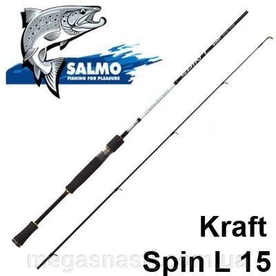 Спінінг Salmo Kraft SPIN L 15 2,40м (5-15гр) KR2600-240 від компанії MEGASNASTI - фото 1